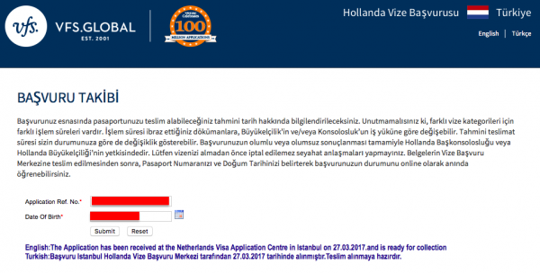 Hollanda vizesi ekşi